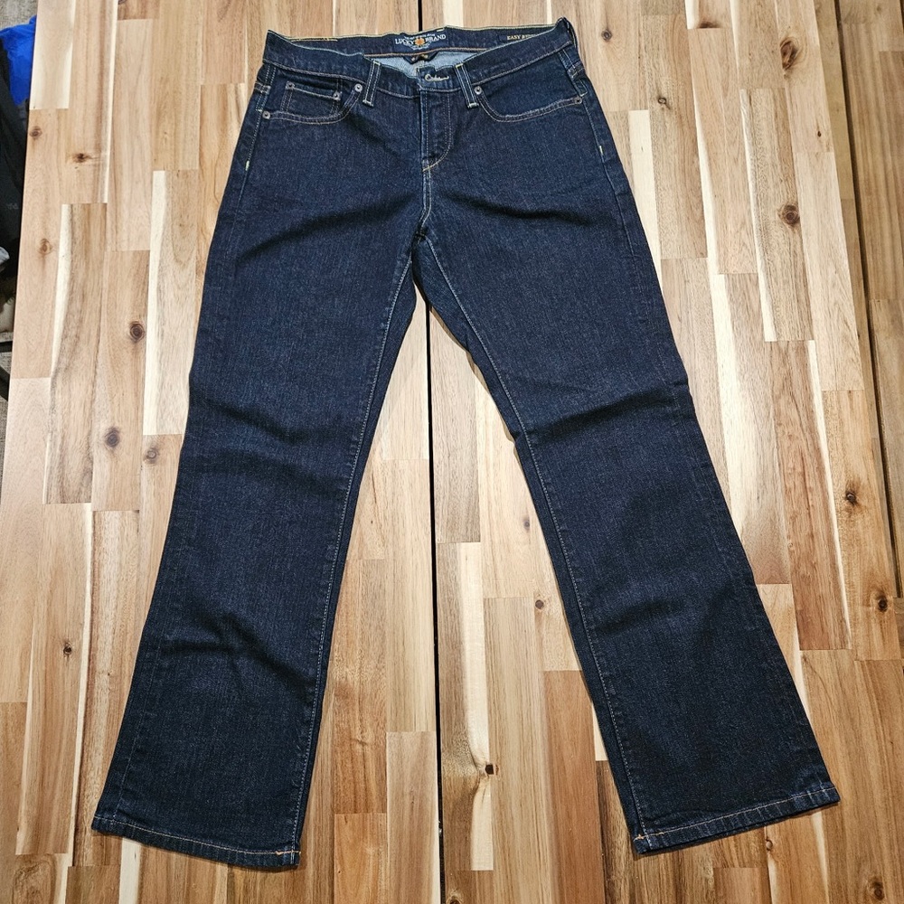 Lucky Brand Easy Rider Dark Wash Straight Leg Jeans 6 / 28 Woman